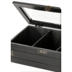 Excellent Houseware Theedoos Hout Met 3 Vakken -Beste Keukenartikelen Winkel 101 1395 4 1