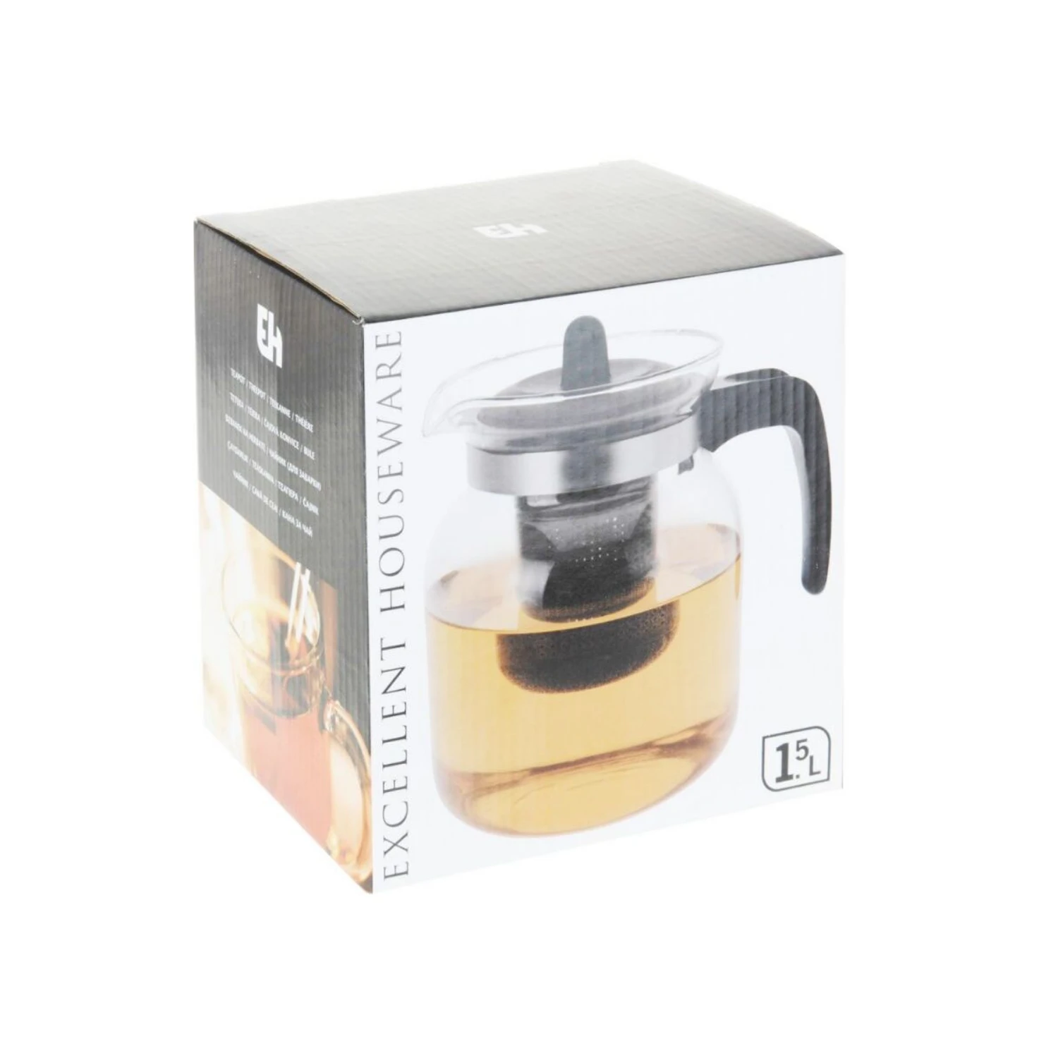 Excellent Houseware Theepot Voor Losse Thee 1,5 L 2 Excellent Houseware Theepot Voor Losse Thee 1,5 L - Afbeelding 2