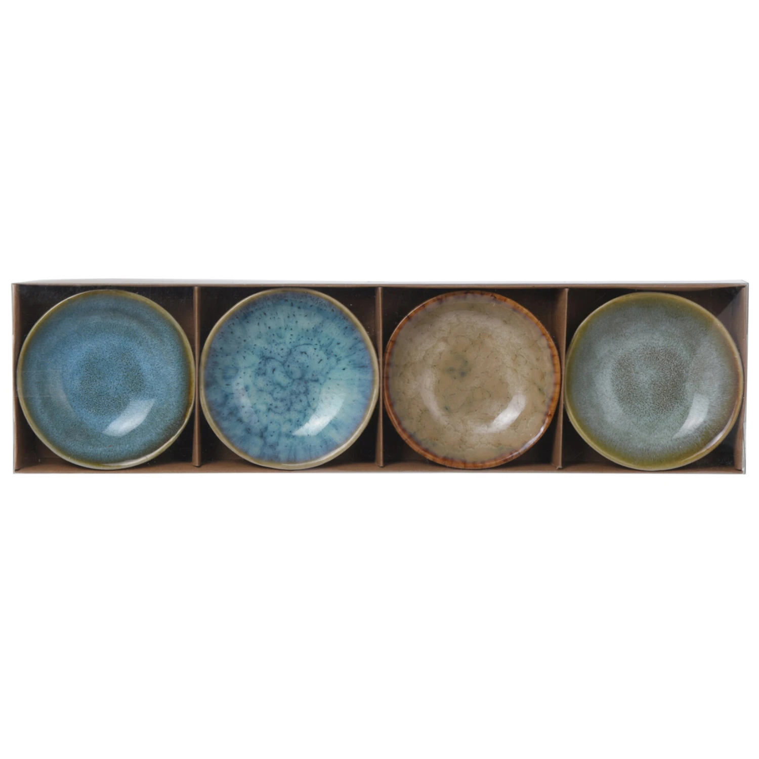 Excellent Houseware Snackschaaltjes Rustiek 4 Stuks 3 Assorti 3 Excellent Houseware Snackschaaltjes Rustiek 4 Stuks 3 Assorti - Afbeelding 3