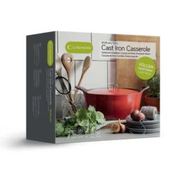 Cuisinox Gietijzeren Braadpan Ø29 Ovaal Volcan Rood Geëmailleerd -Beste Keukenartikelen Winkel 101 3279 3 1