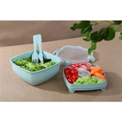 Sistema Renew Saladebak Meervaks 1.1 L Blauw -Beste Keukenartikelen Winkel 101 3567 8 1