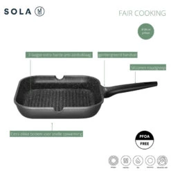 Sola Fair Cooking Grillpan 28 Cm -Beste Keukenartikelen Winkel 101 9171 4 1