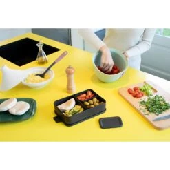 Brabantia Make & Take Bento Lunchbox Groot Donkergrijs -Beste Keukenartikelen Winkel 102 3480 5 1