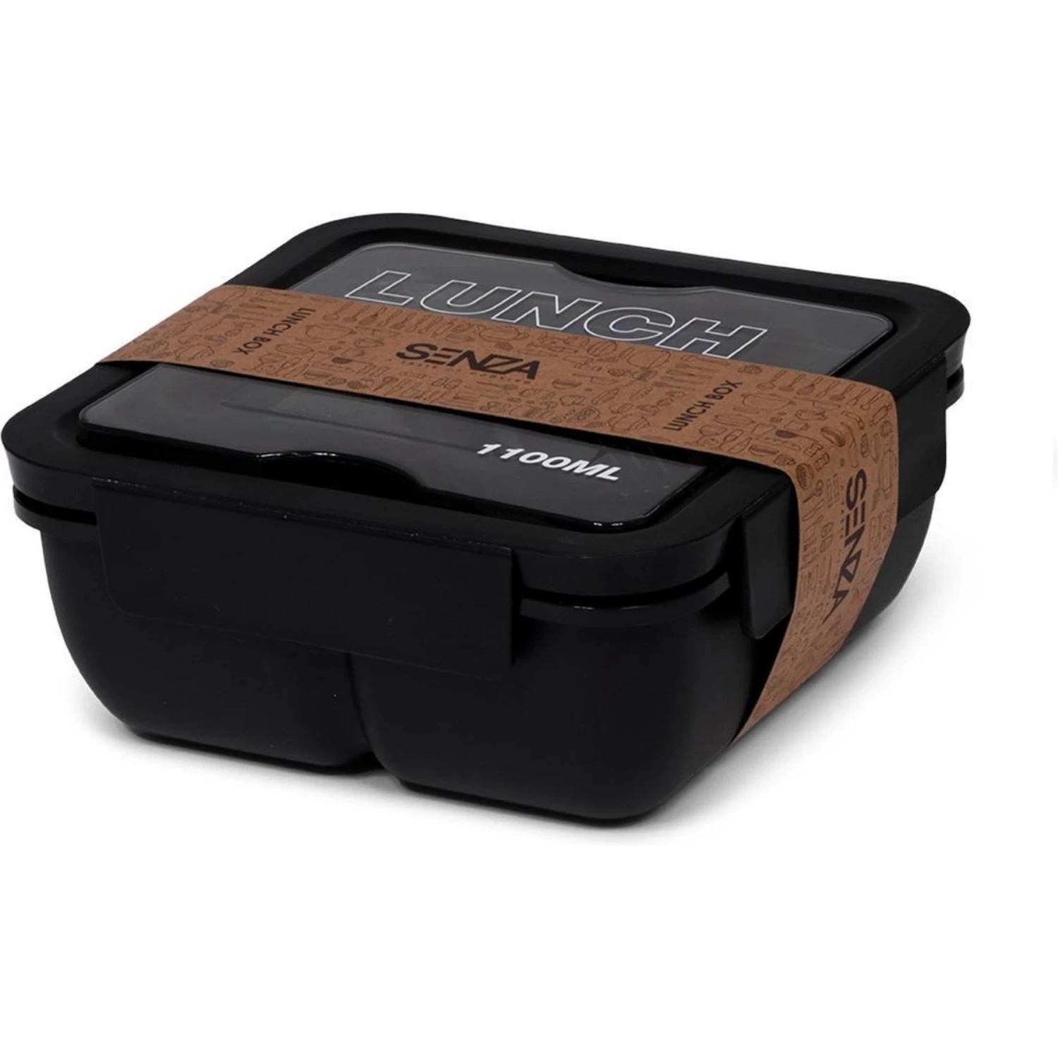Senza Lunch Box 1100 Ml Tarwestro Zwart 1 Senza Lunch Box 1100 Ml Tarwestro Zwart