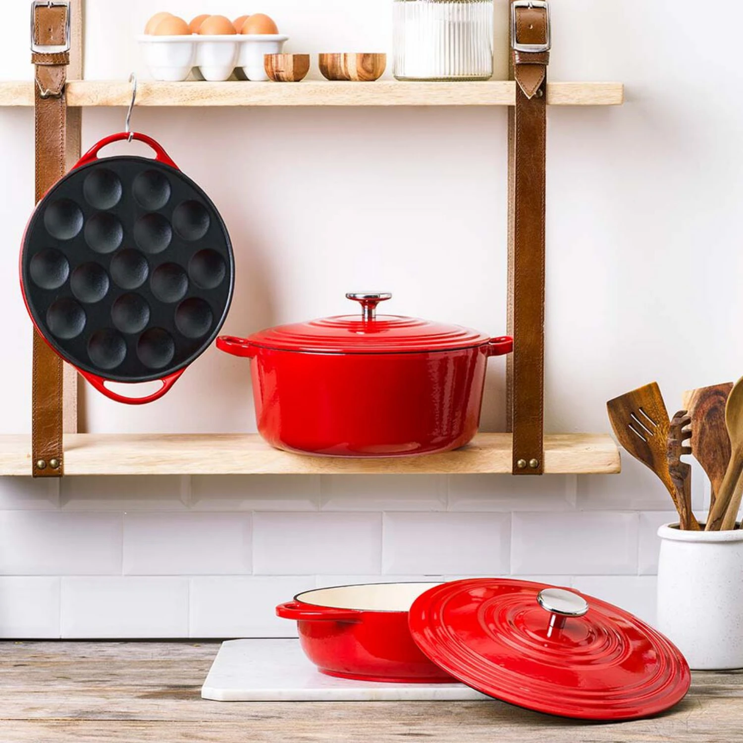 BK Bourgogne Braadpan Ø24 Cm Chili Red 3 BK Bourgogne Braadpan Ø24 Cm Chili Red - Afbeelding 3