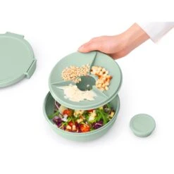 Brabantia Make En Take Salade Lunchkom 1,3 Liter Jade Groen -Beste Keukenartikelen Winkel 102 6382 4 1