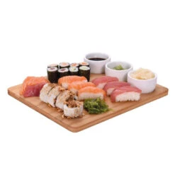 Sushiset Bamboe Porselein 4-delig 9 Sushiset Bamboe Porselein 4-delig -Beste Keukenartikelen Winkel 104 0630 5 1
