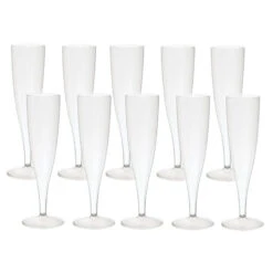 Duni Champagneglazen Crystallo Plastic 10 Stuks -Beste Keukenartikelen Winkel 105 0145 3 1