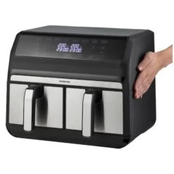 Inventum Hetelucht Friteuse Dubbel 2x 4 L Rvs/ Zwart 1700W -Beste Keukenartikelen Winkel 210 4299 3 1