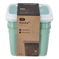 Alaska 3 Diepvriesdozen Vierkant 0.75 L -Beste Keukenartikelen Winkel 8b2e938973298ade4c8e80a195b86104