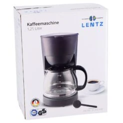 Koffiezetapparaat 1,25L Zwart 750W -Beste Keukenartikelen Winkel bb7a545f64dcbc170ce5ff023bb39618